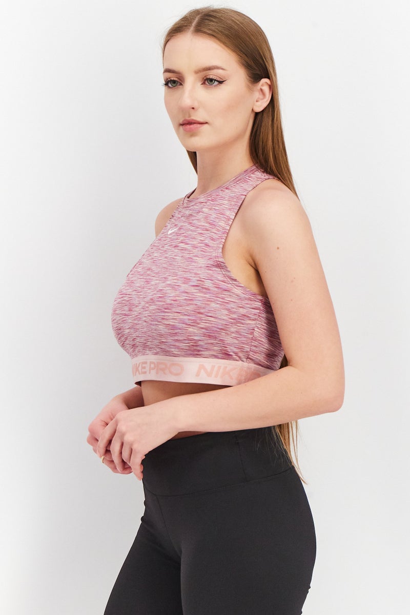 Nike توب تدريب قصير بدون أكمام للنساء بتصميم نحيف، مجموعة بورغندي - Image 2